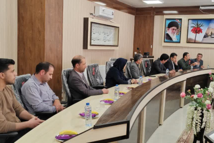 دیدار نوروزی معاون محترم توسعه جناب آقای دکتر مصلحی با پرسنل بیمارستان شهدای دهاقان