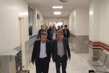 دیدار نوروزی معاون محترم توسعه جناب آقای دکتر مصلحی با پرسنل بیمارستان شهدای دهاقان