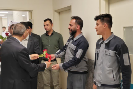 دیدار نوروزی معاون محترم توسعه جناب آقای دکتر مصلحی با پرسنل بیمارستان شهدای دهاقان