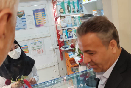 دیدار نوروزی معاون محترم توسعه جناب آقای دکتر مصلحی با پرسنل بیمارستان شهدای دهاقان