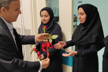 دیدار نوروزی معاون محترم توسعه جناب آقای دکتر مصلحی با پرسنل بیمارستان شهدای دهاقان