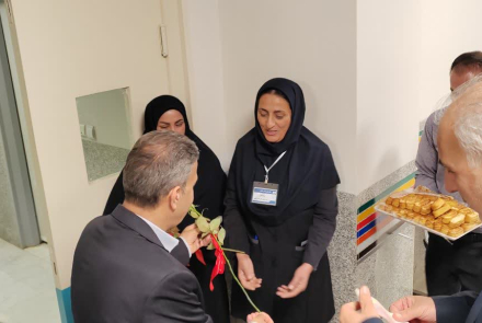 دیدار نوروزی معاون محترم توسعه جناب آقای دکتر مصلحی با پرسنل بیمارستان شهدای دهاقان